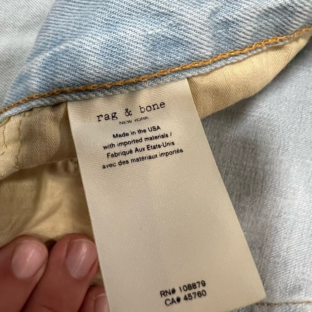 Rag and bone made in USA jeans slim fit 2 size 38 - Picture 7 of 7